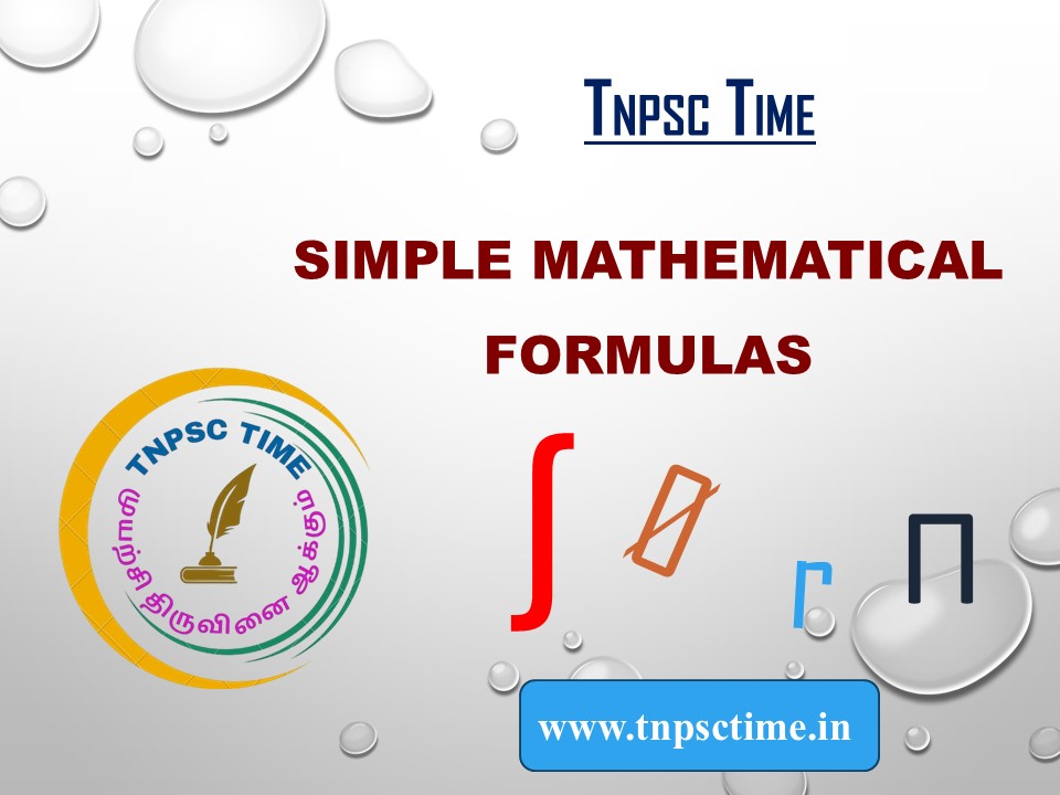 Simple Mathematical Formulas